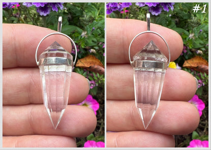 Quartz Crystal Vogel Pendant - Gem Realm 