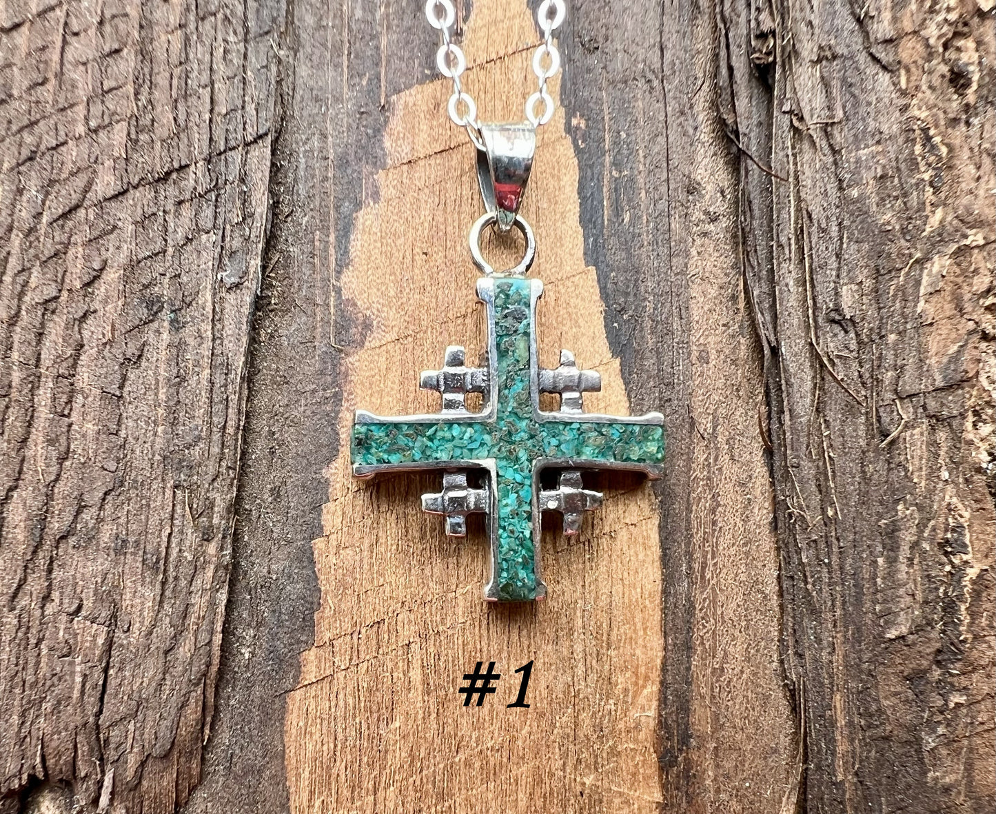 Chrysocolla Cross Pendant