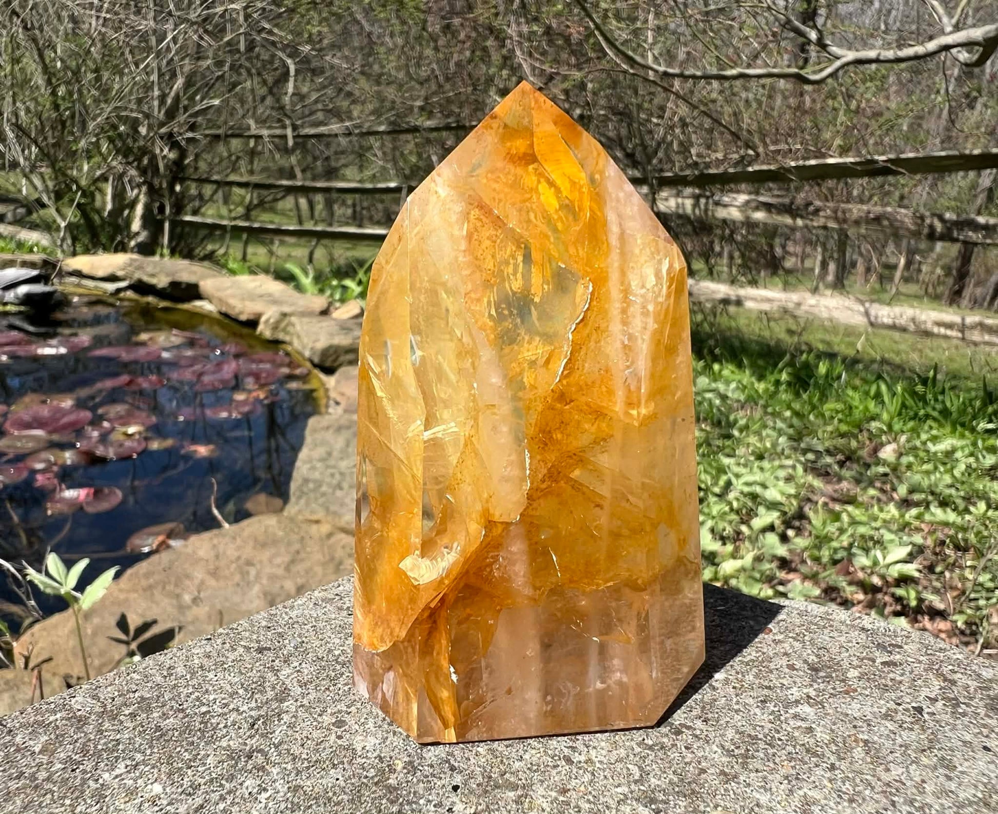 Hematoid Quartz Tower - Gem Realm 