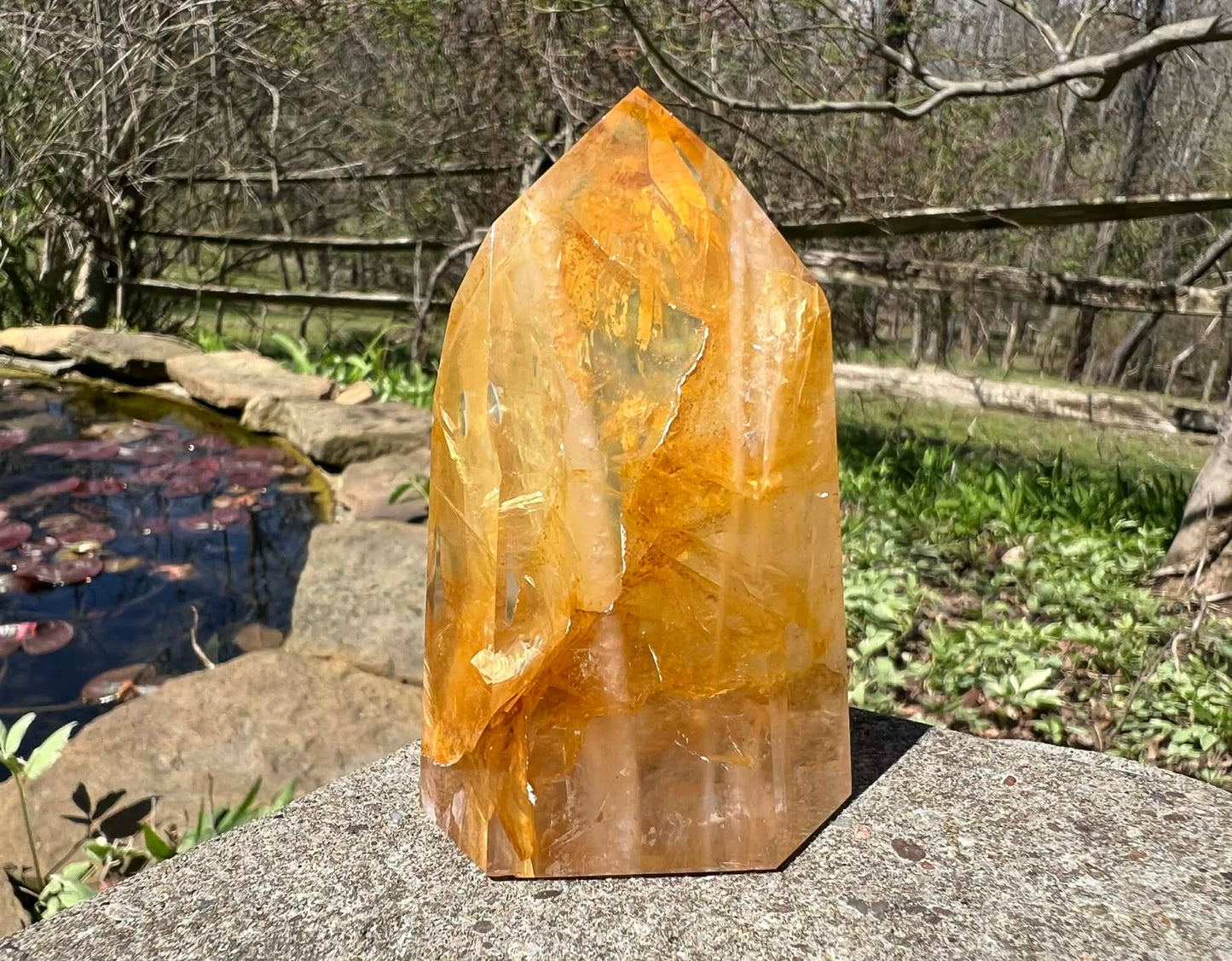 Hematoid Quartz Tower - Gem Realm 