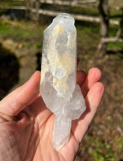 Quartz Crystal Specimen ~ with Chlorite - Gem Realm 
