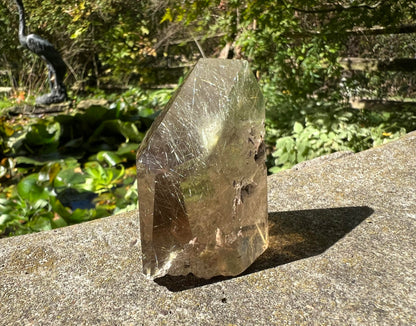 Rutilated Smoky Quartz Freeform Tower