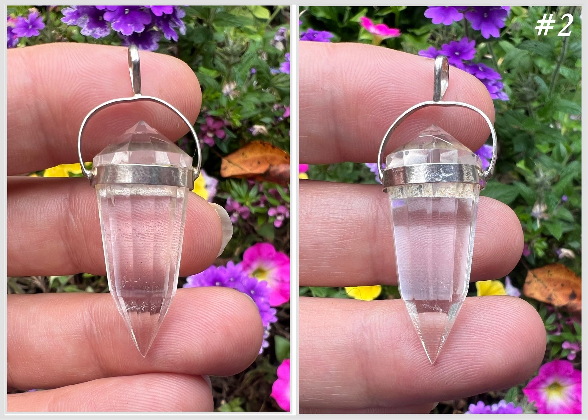 Quartz Crystal Vogel Pendant - Gem Realm 