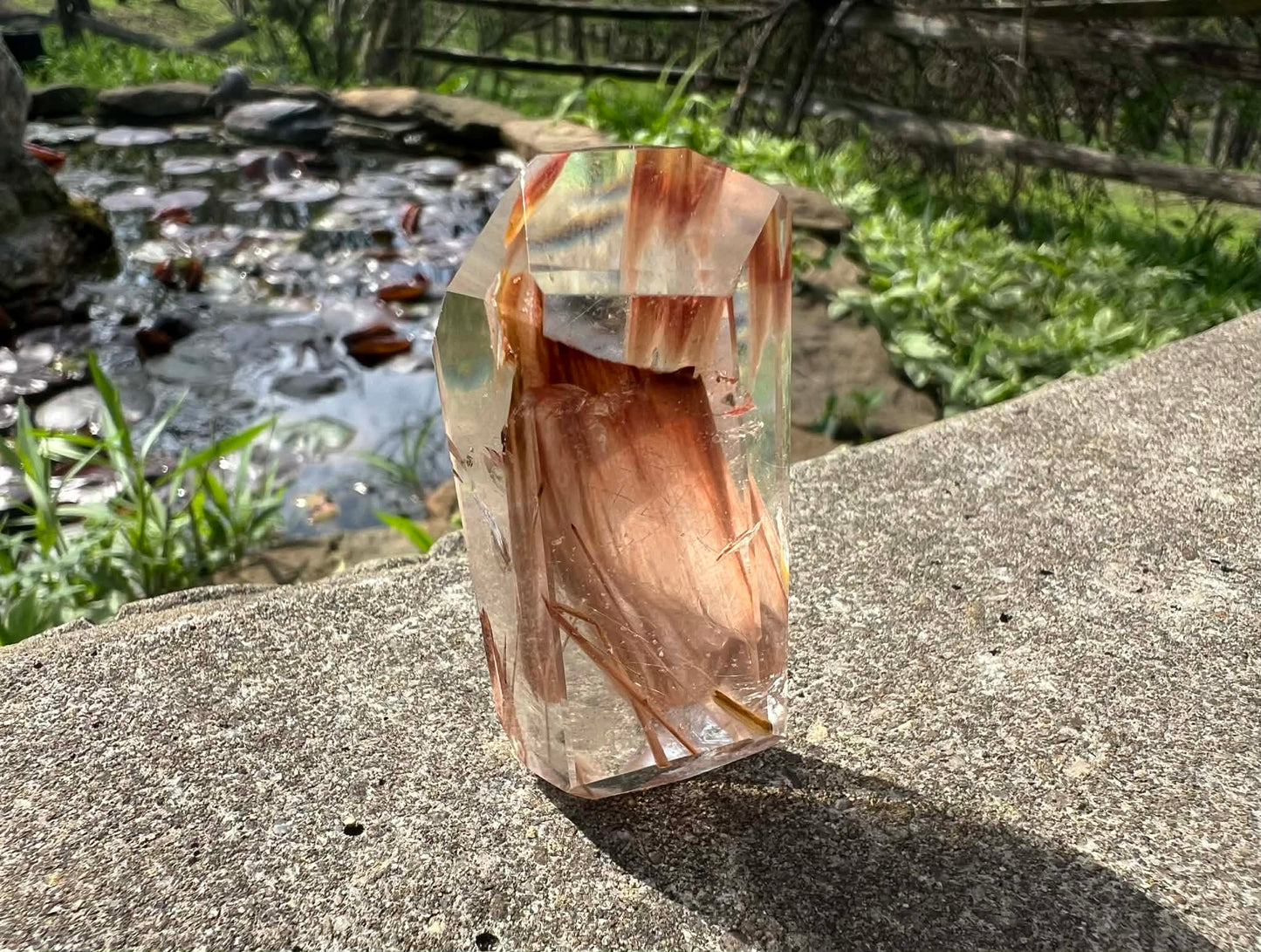 Amphibole Quartz Freeform - Gem Realm 