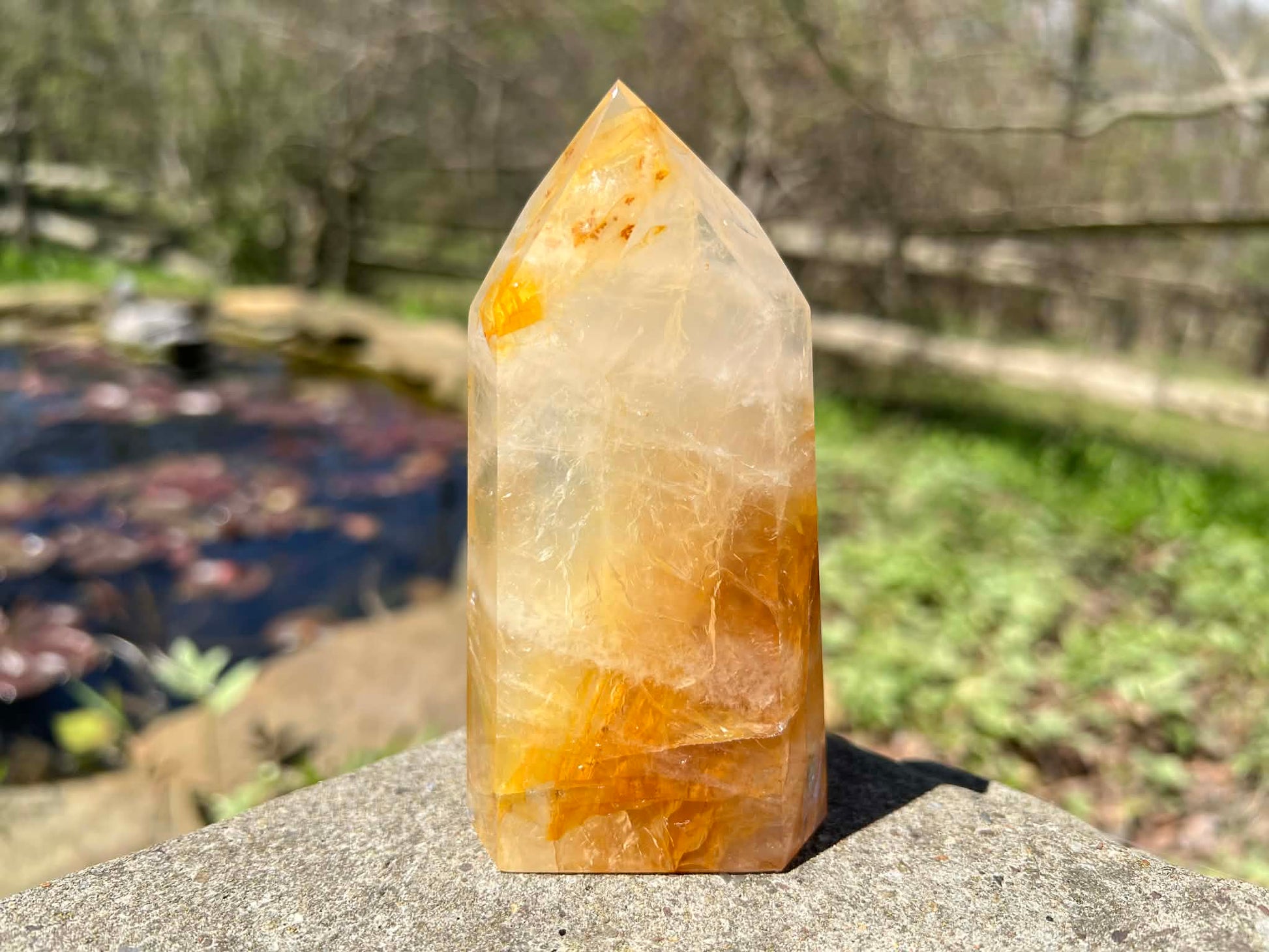 Hematoid Quartz Tower - Gem Realm 