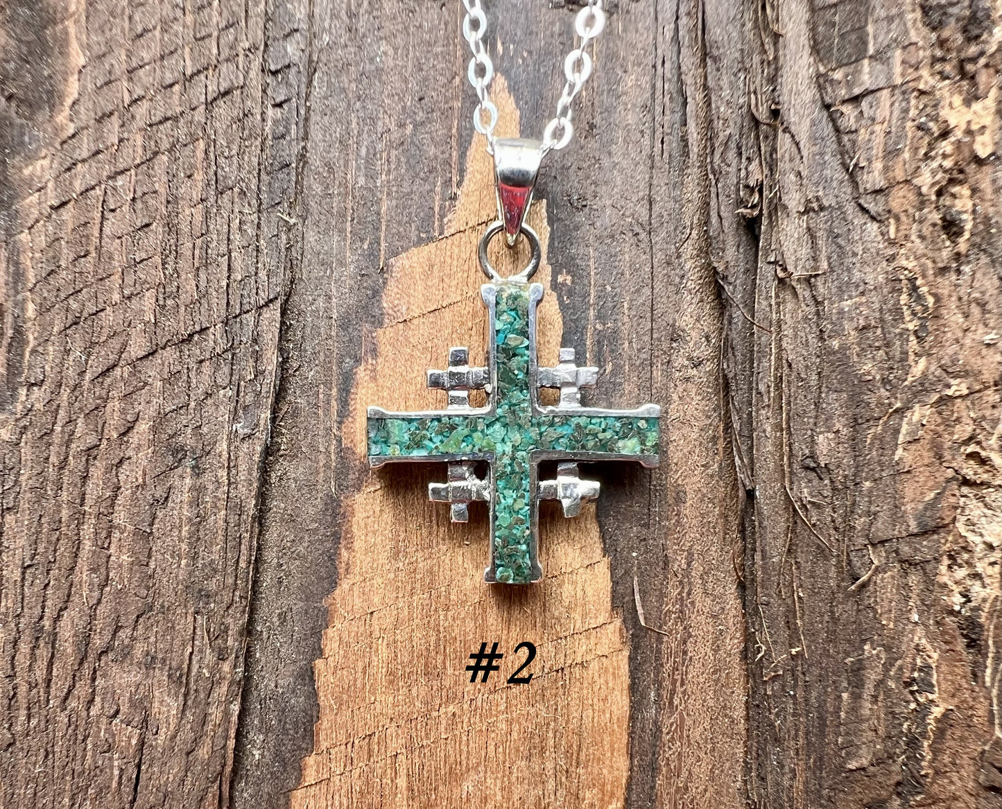 Chrysocolla Cross Pendant