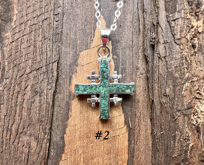 Chrysocolla Cross Pendant