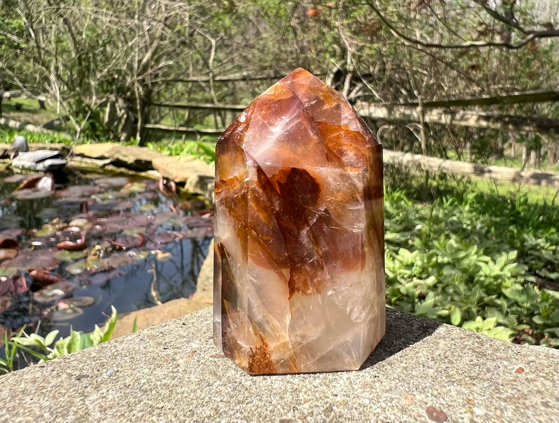 Hematoid Quartz Tower - Gem Realm 