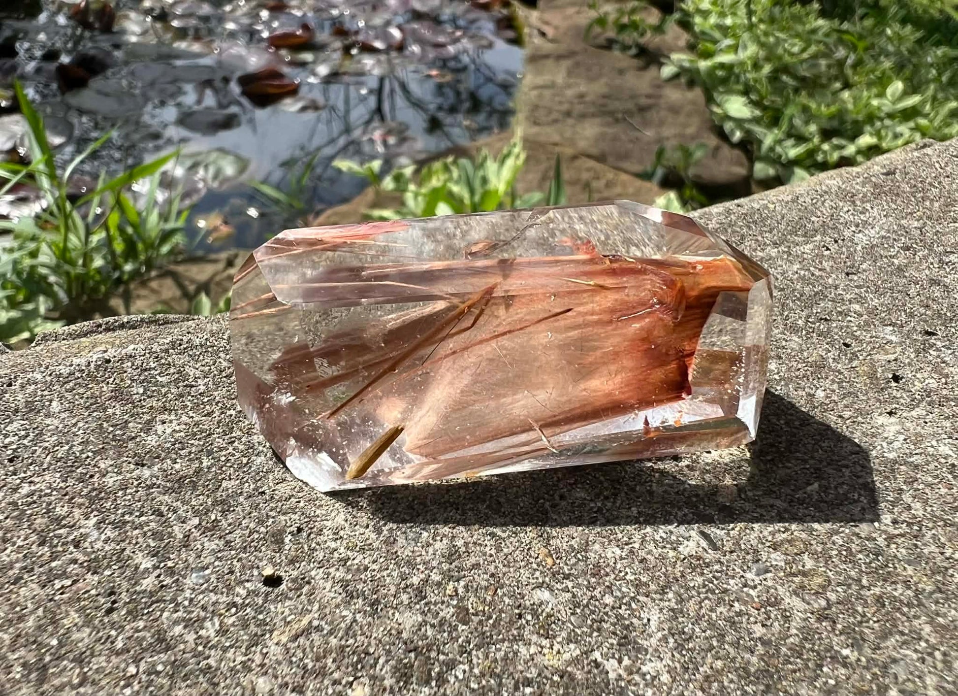 Amphibole Quartz Freeform - Gem Realm 