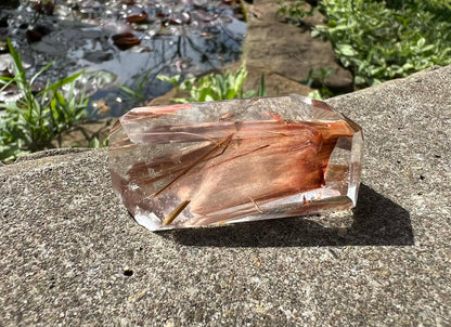 Amphibole Quartz Freeform - Gem Realm 