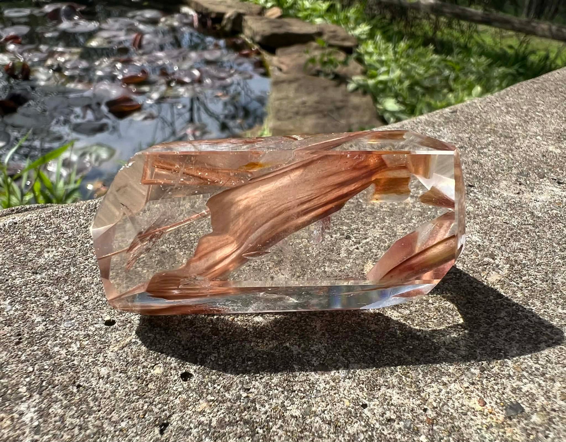 Amphibole Quartz Freeform - Gem Realm 