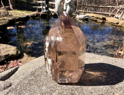 Smoky Garden Quartz Tower - Gem Realm 