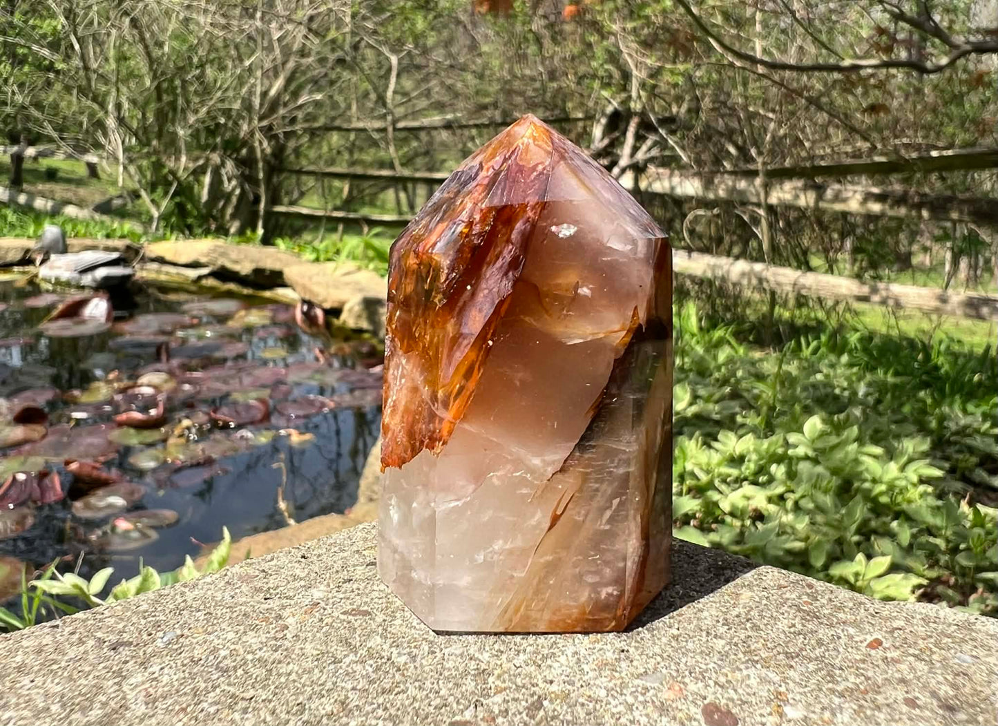 Hematoid Quartz Tower - Gem Realm 