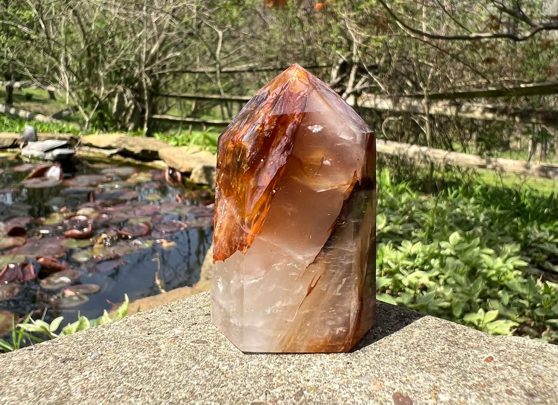 Hematoid Quartz Tower - Gem Realm 