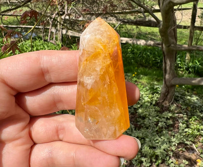 Hematoid Quartz Tower - Gem Realm 