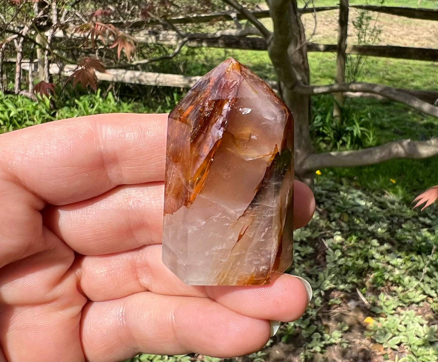 Hematoid Quartz Tower - Gem Realm 