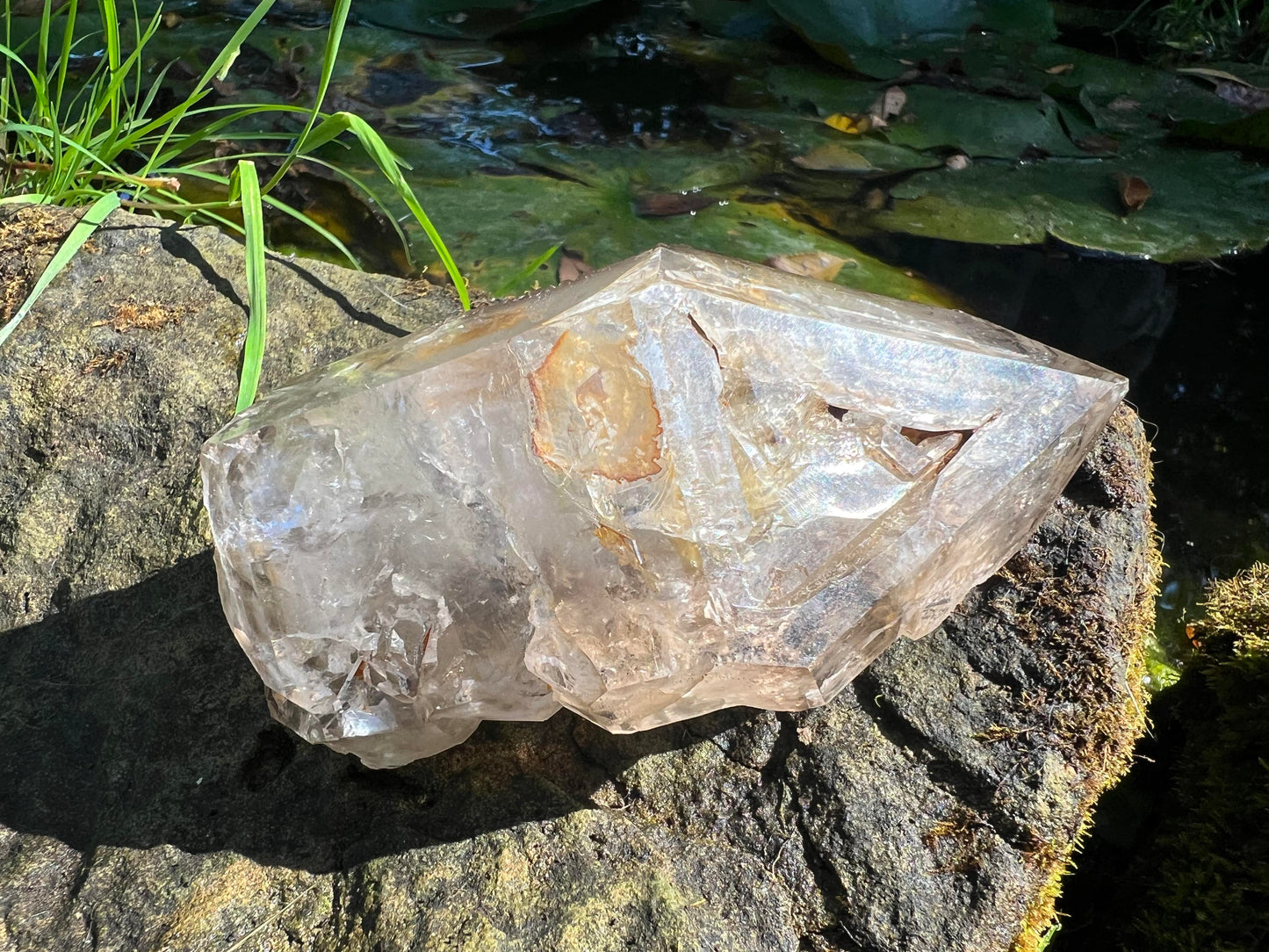 Smoky Elestial Quartz Point Specimen