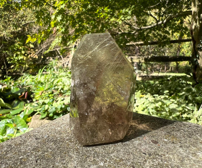 Rutilated Smoky Quartz Freeform Tower