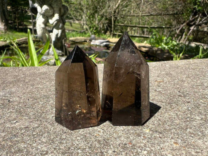 Smoky Quartz Tower Duo - Gem Realm 