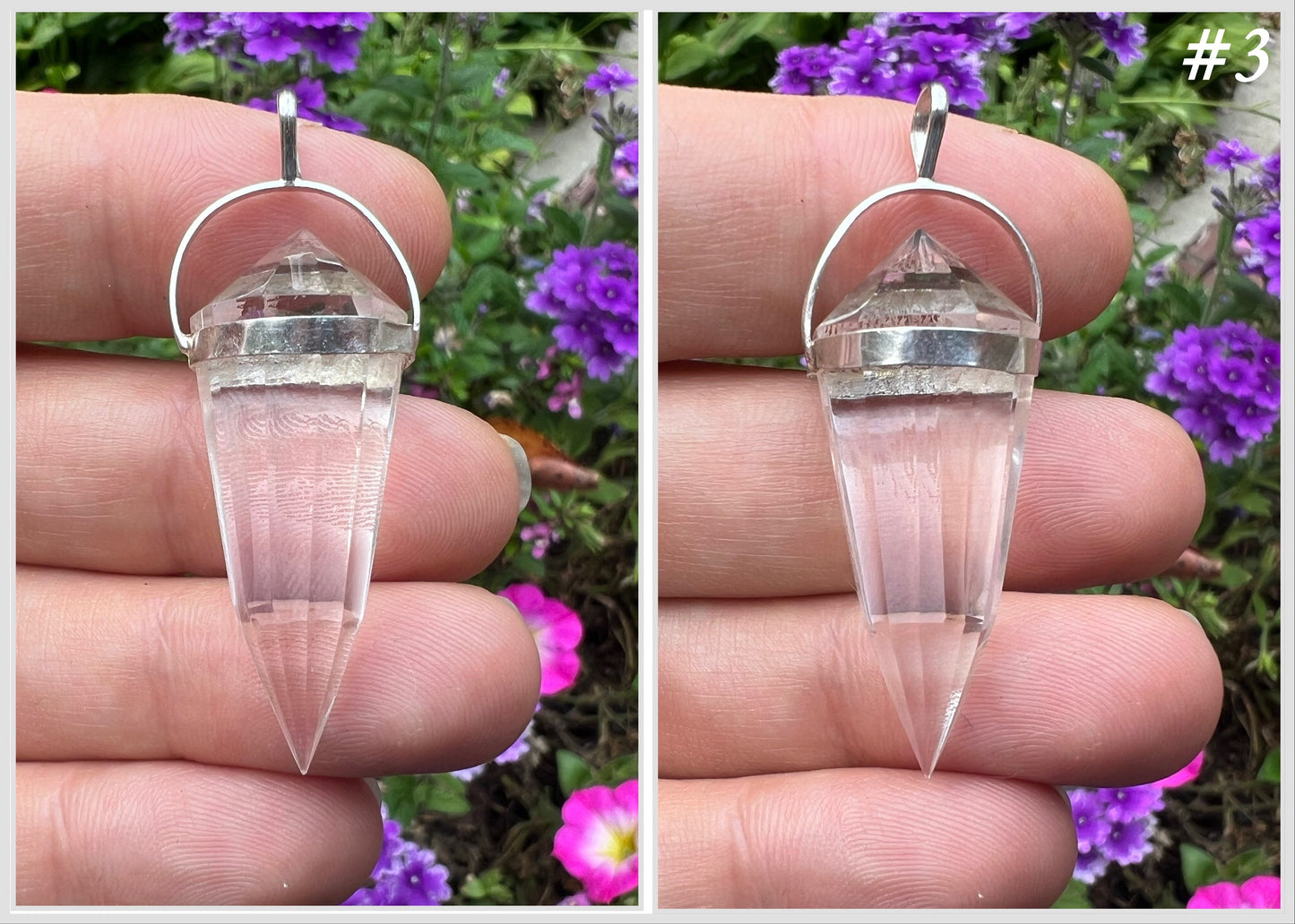 Quartz Crystal Vogel Pendant - Gem Realm 