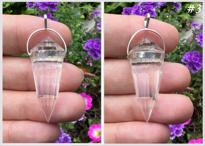 Quartz Crystal Vogel Pendant - Gem Realm 
