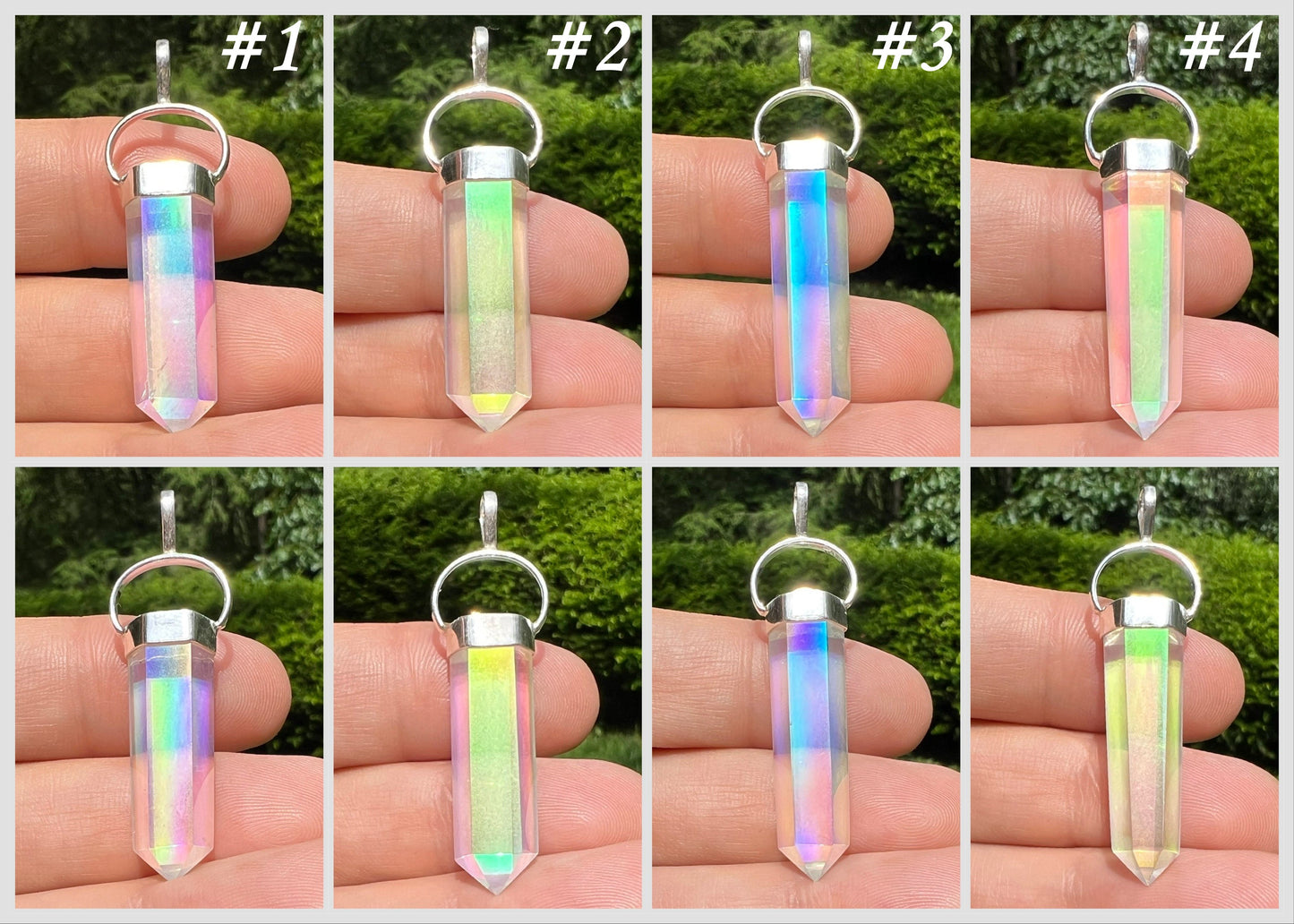 Angel Aura Quartz Pendant - Gem Realm 