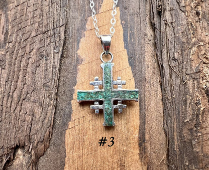 Chrysocolla Cross Pendant