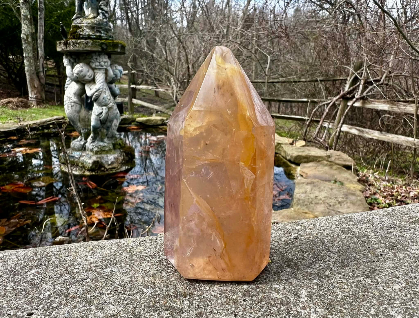 Hematoid Quartz Tower - Gem Realm 