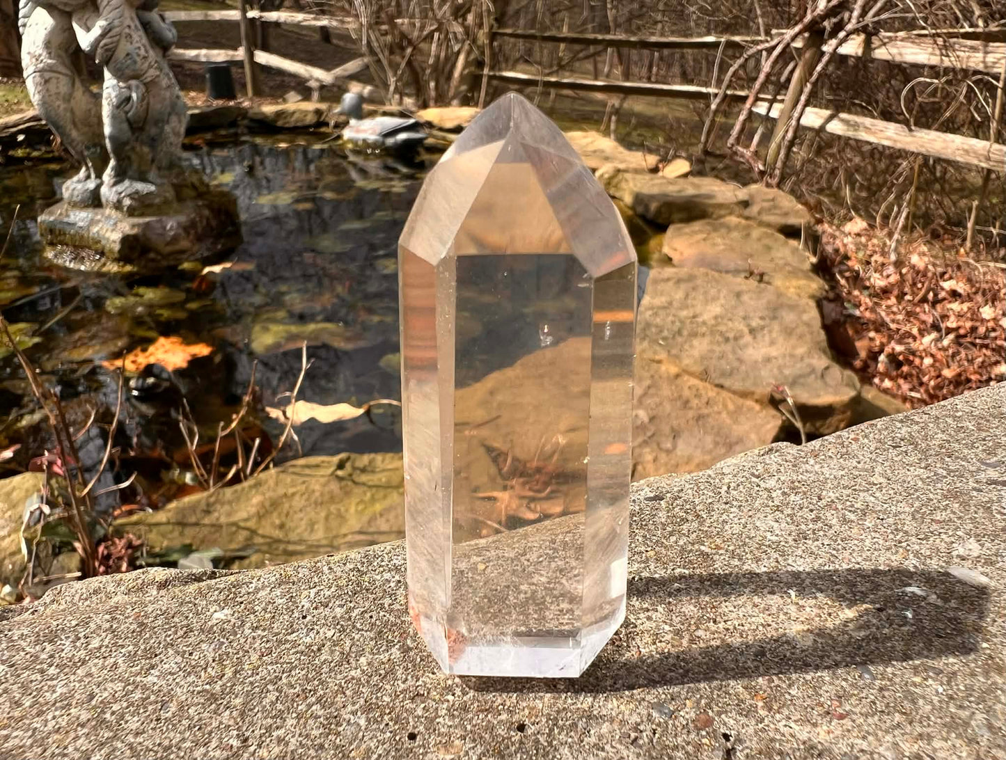 Quartz Crystal Tower ~ with Chlorite - Gem Realm 