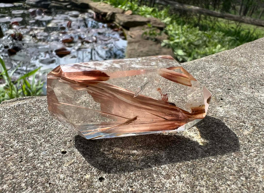Amphibole Quartz Freeform - Gem Realm 