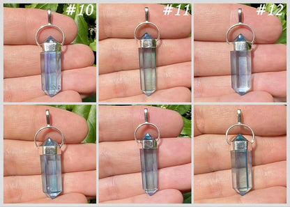 Aqua Aura Quartz Pendant