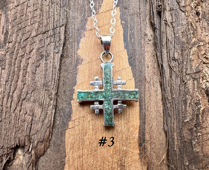 Chrysocolla Cross Pendant