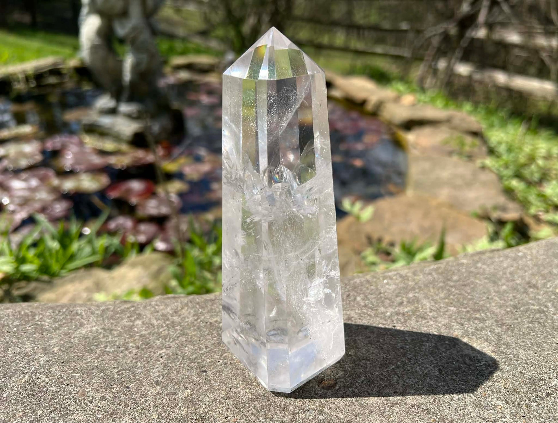 Quartz Crystal Tower ~ Large Obelisk - Gem Realm 