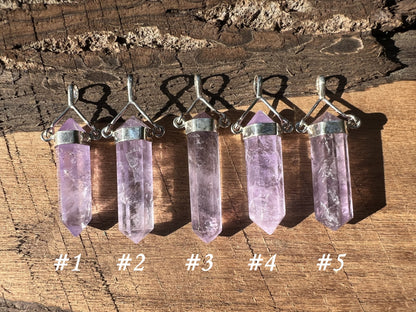 Amethyst Crystal Pendant - Gem Realm 