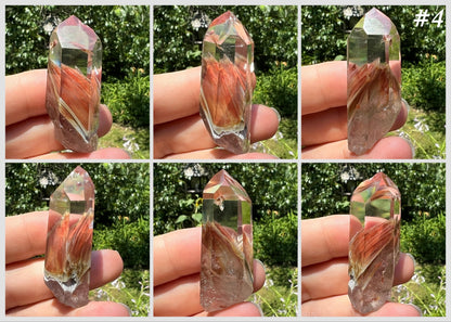 Amphibole Quartz Points