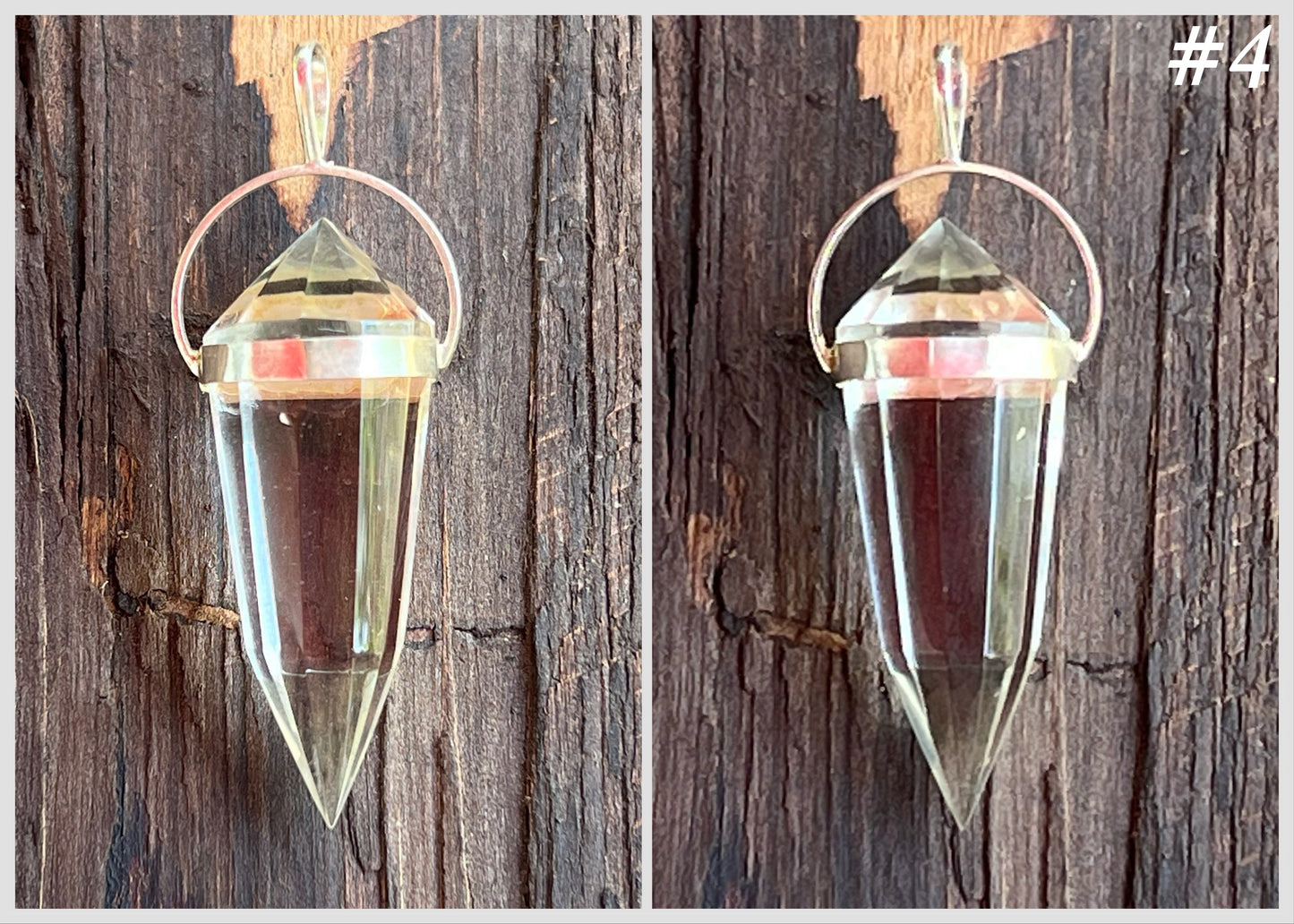 Quartz Crystal Vogel Pendant - Gem Realm 