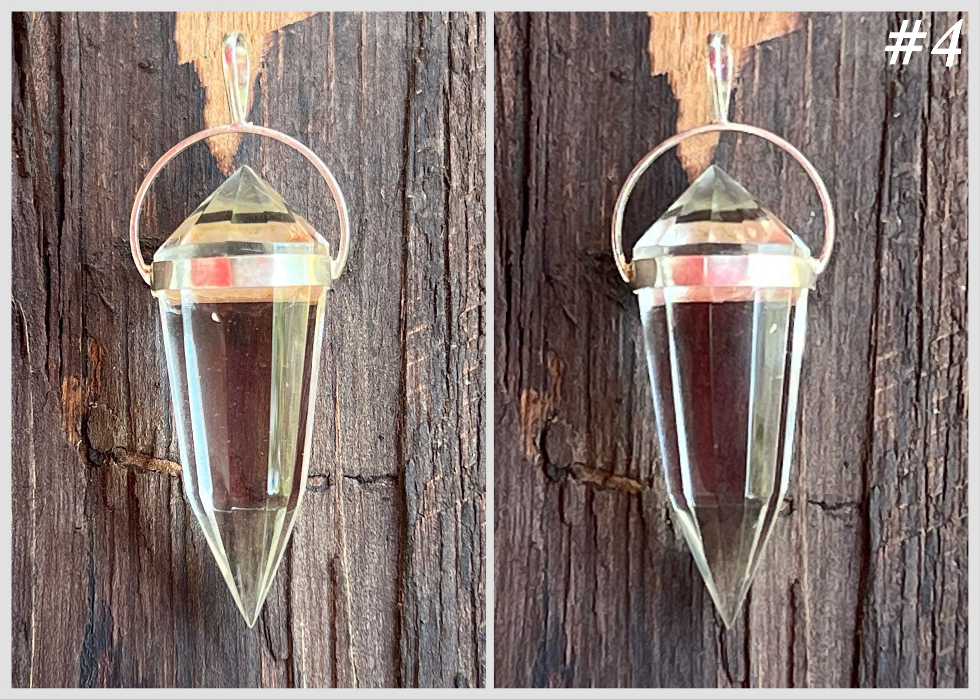 Quartz Crystal Vogel Pendant - Gem Realm 
