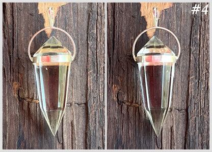 Quartz Crystal Vogel Pendant - Gem Realm 