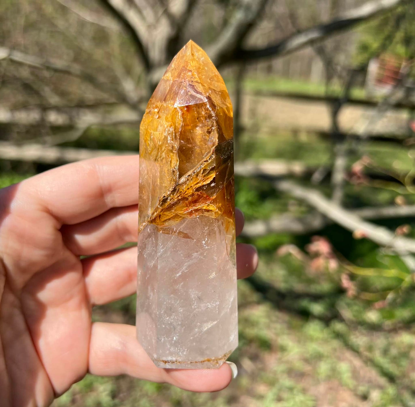 Hematoid Quartz Tower ~ Large - Gem Realm 