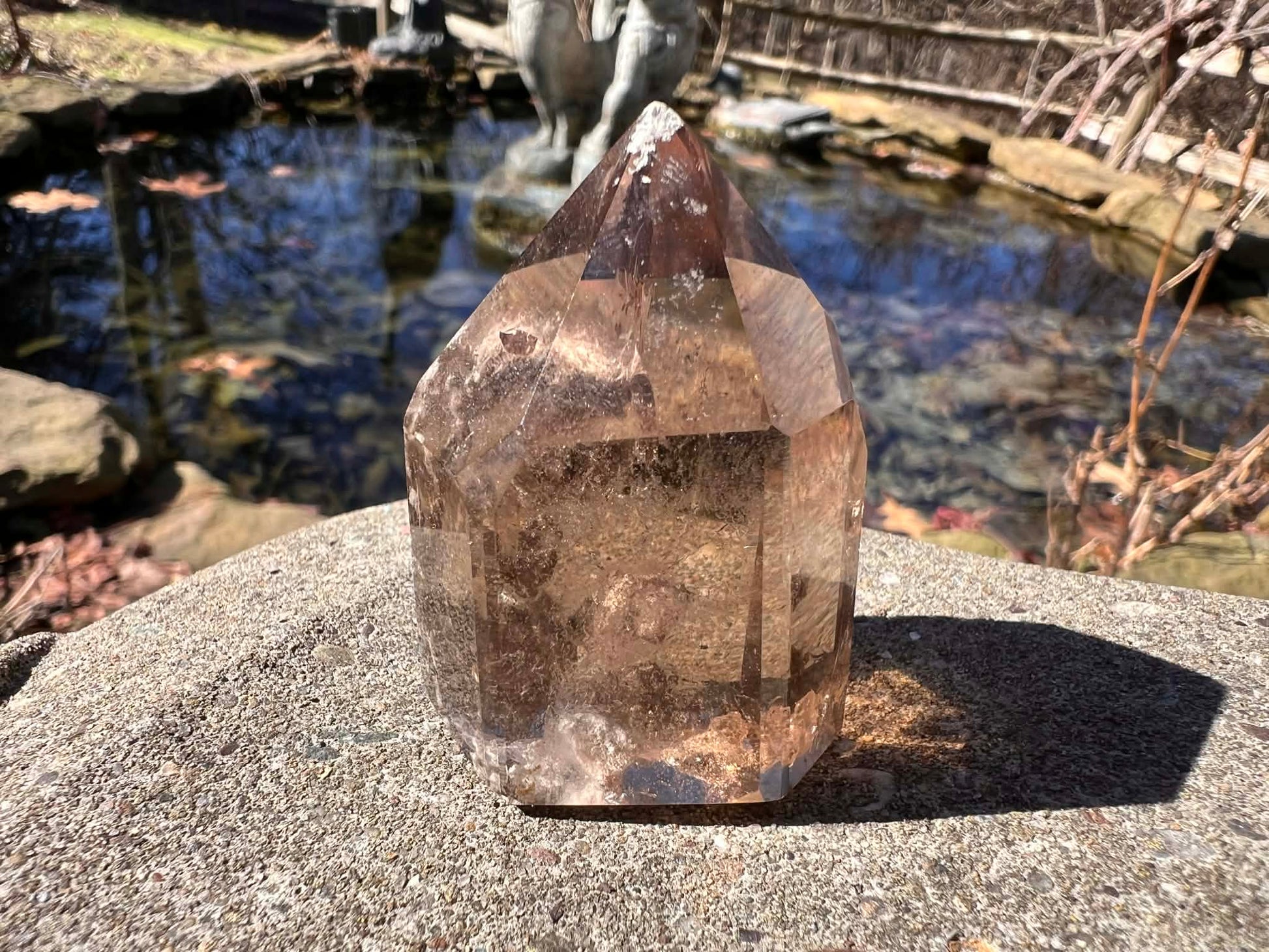 Smoky Garden Quartz Tower - Gem Realm 