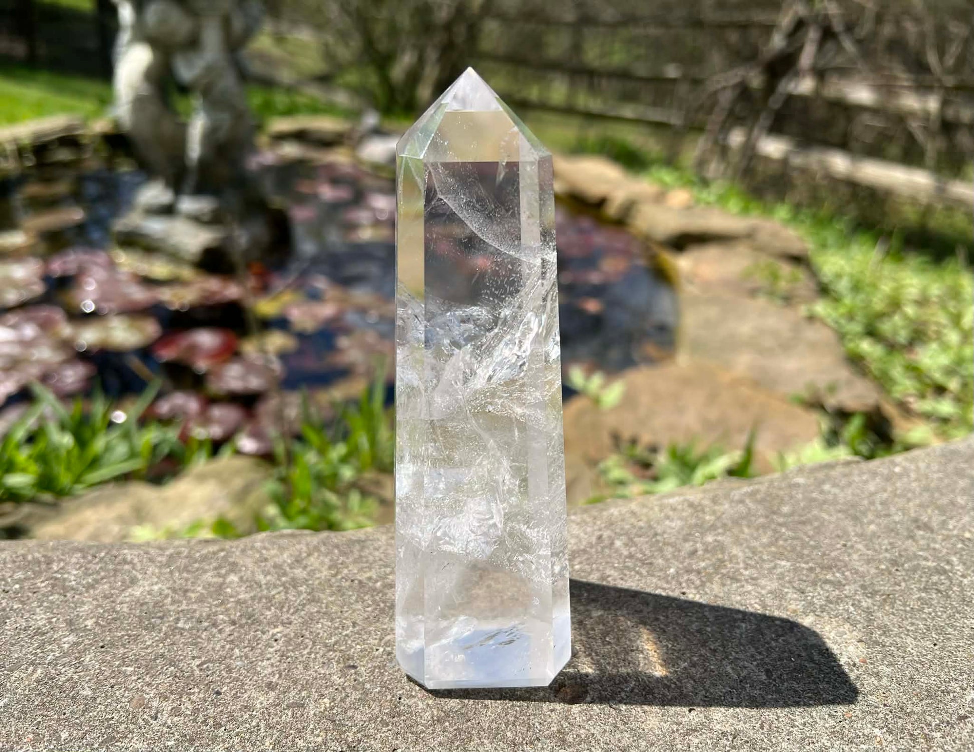 Quartz Crystal Tower ~ Large Obelisk - Gem Realm 