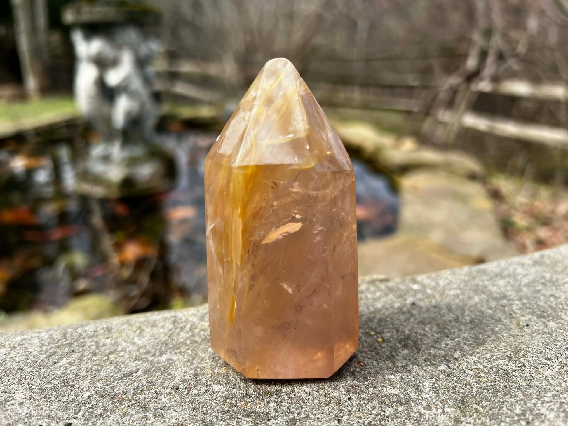 Hematoid Quartz Tower - Gem Realm 