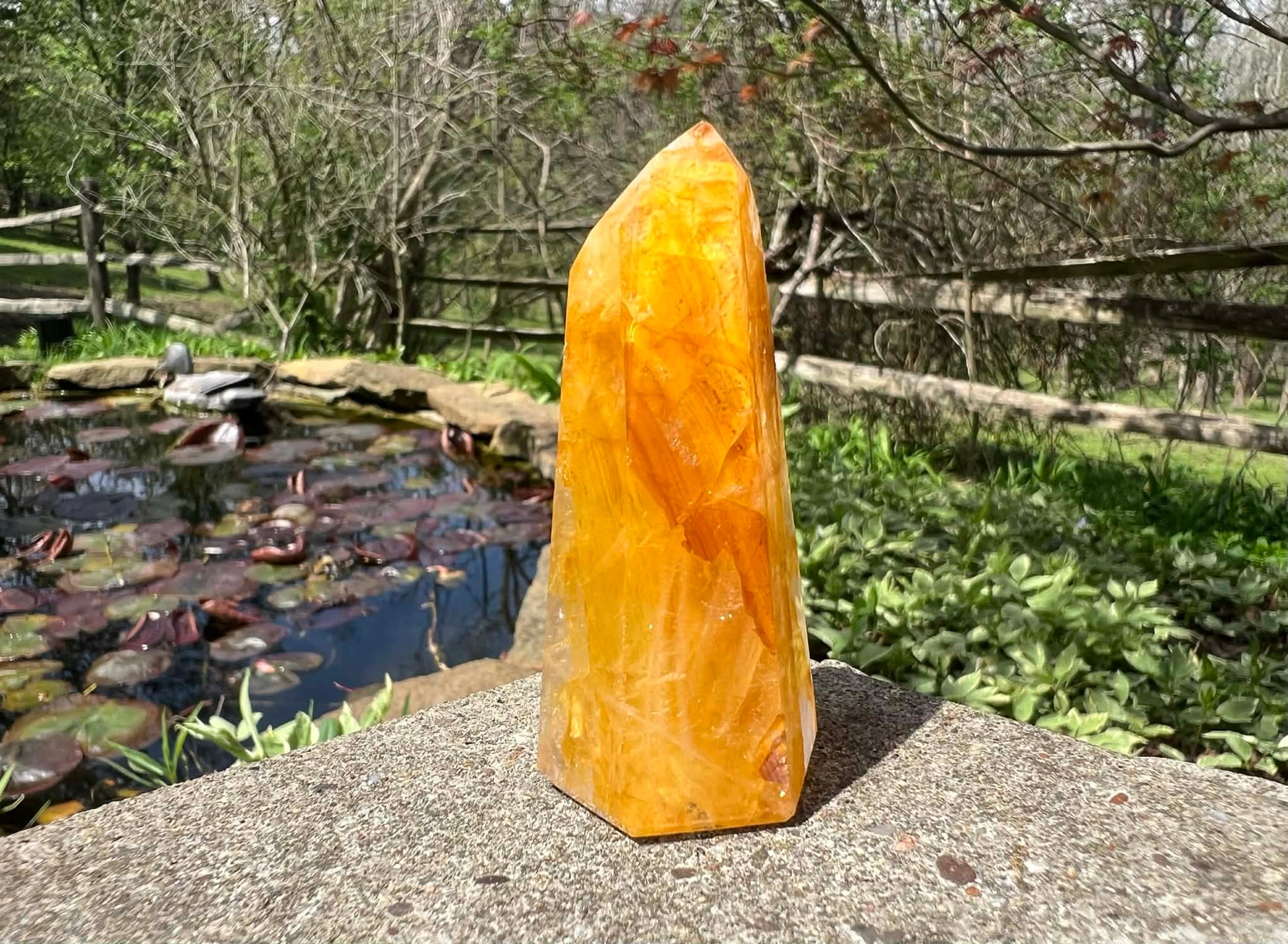 Hematoid Quartz Tower - Gem Realm 