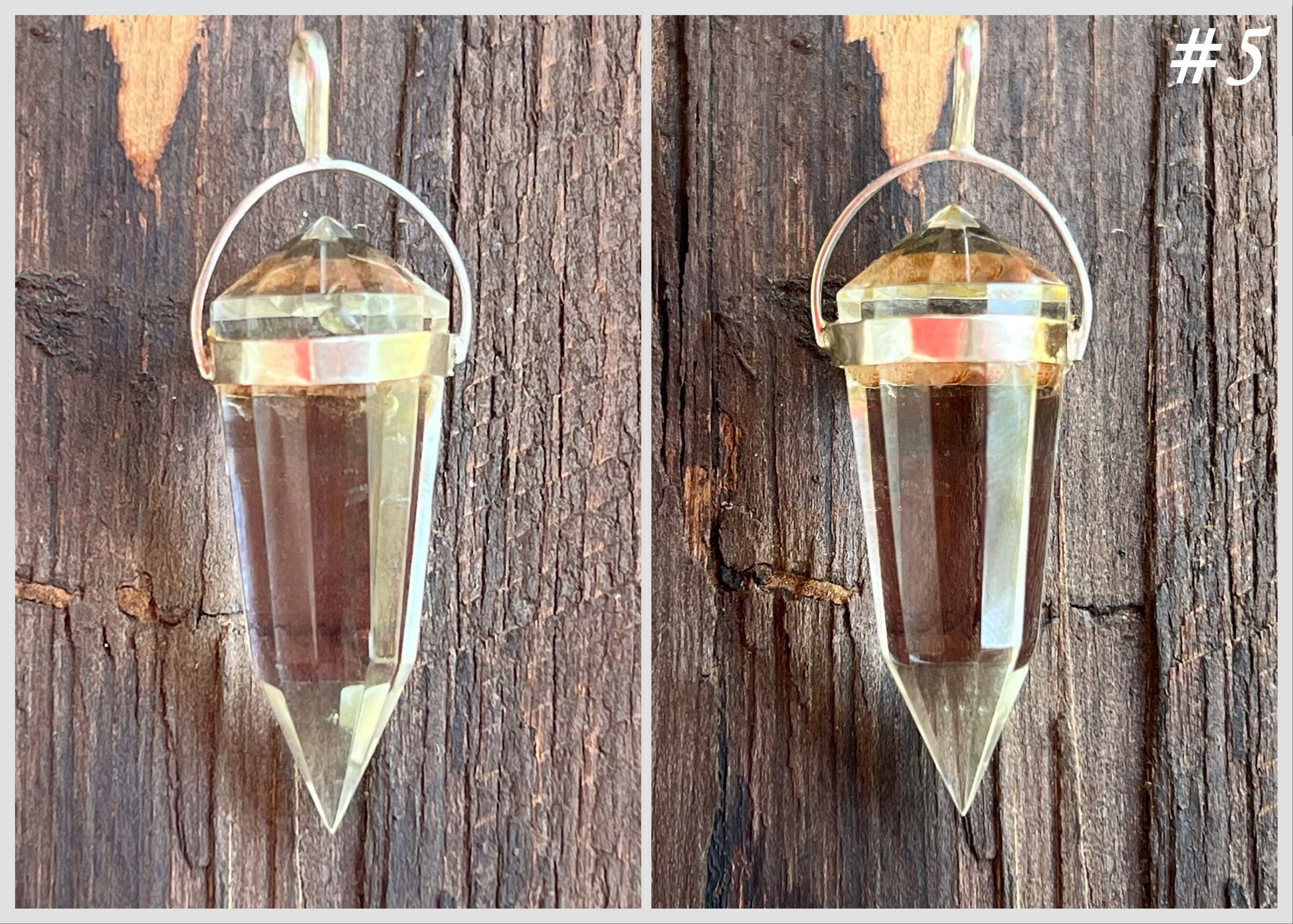 Quartz Crystal Vogel Pendant - Gem Realm 