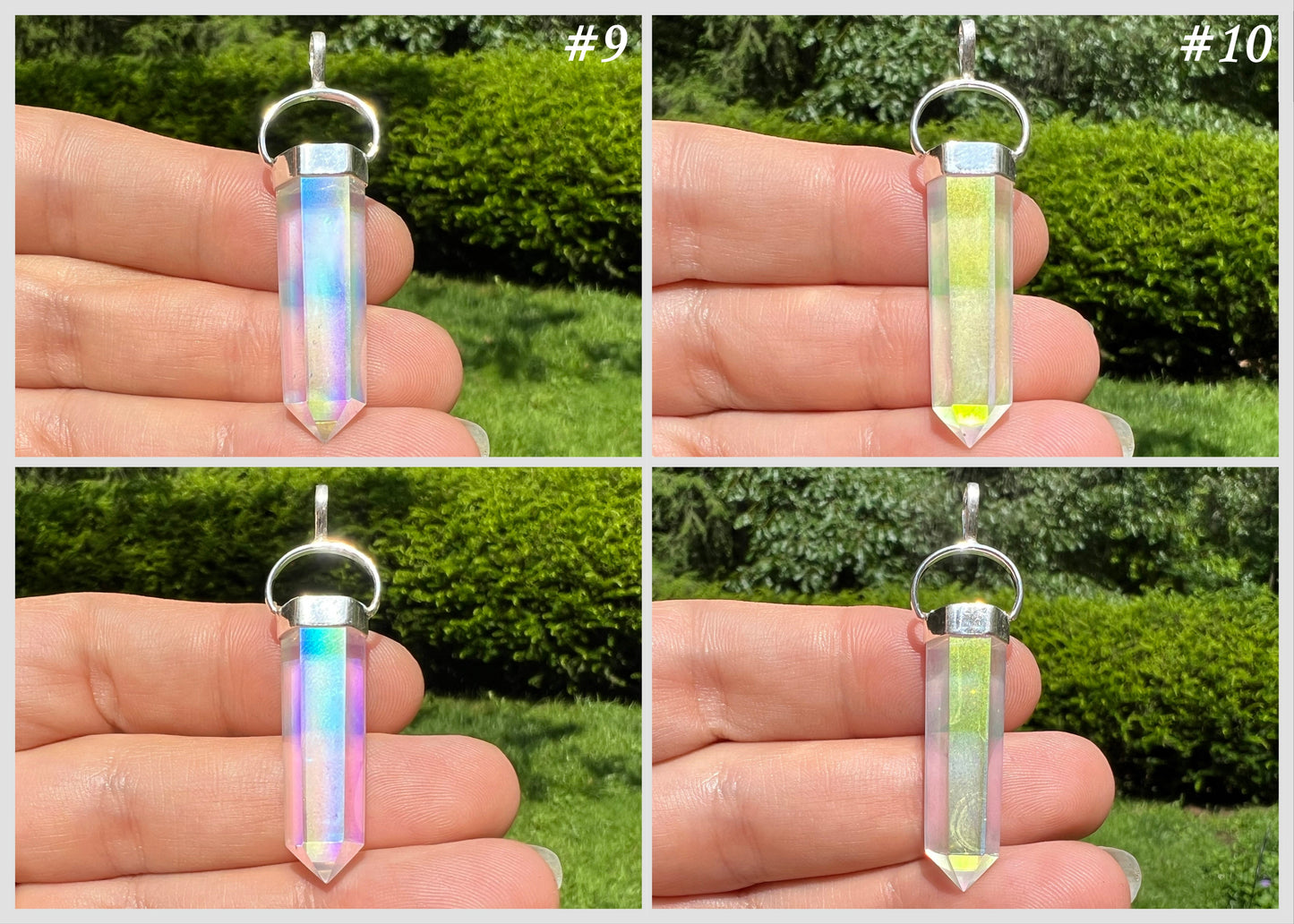 Angel Aura Quartz Pendant - Gem Realm 