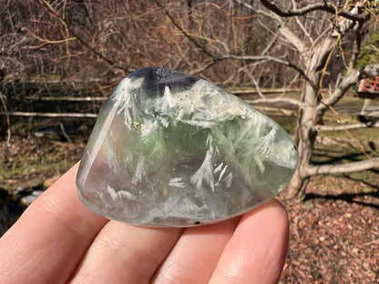 Rainbow Fluorite Palm Stone