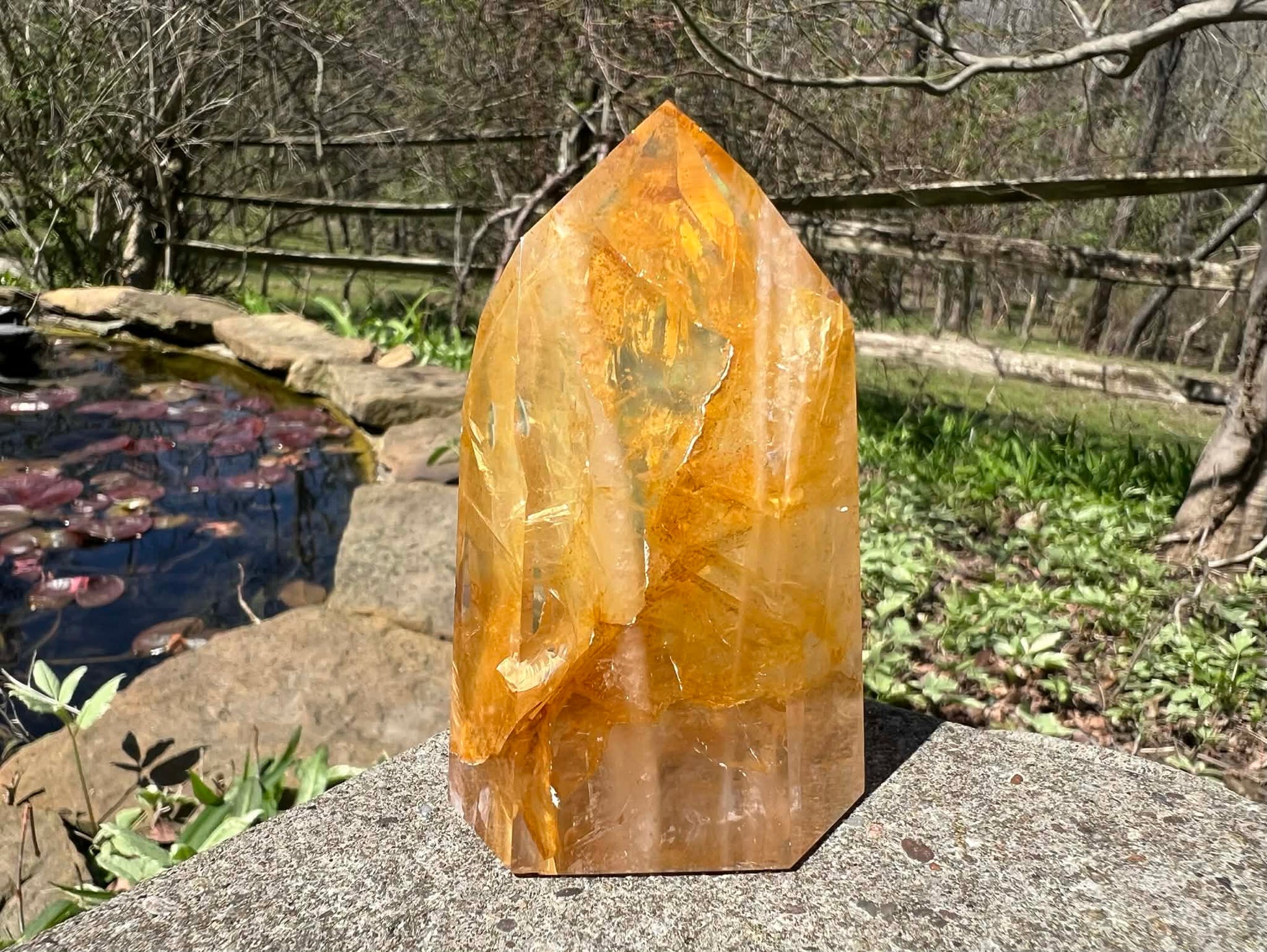 Hematoid Quartz Tower - Gem Realm 
