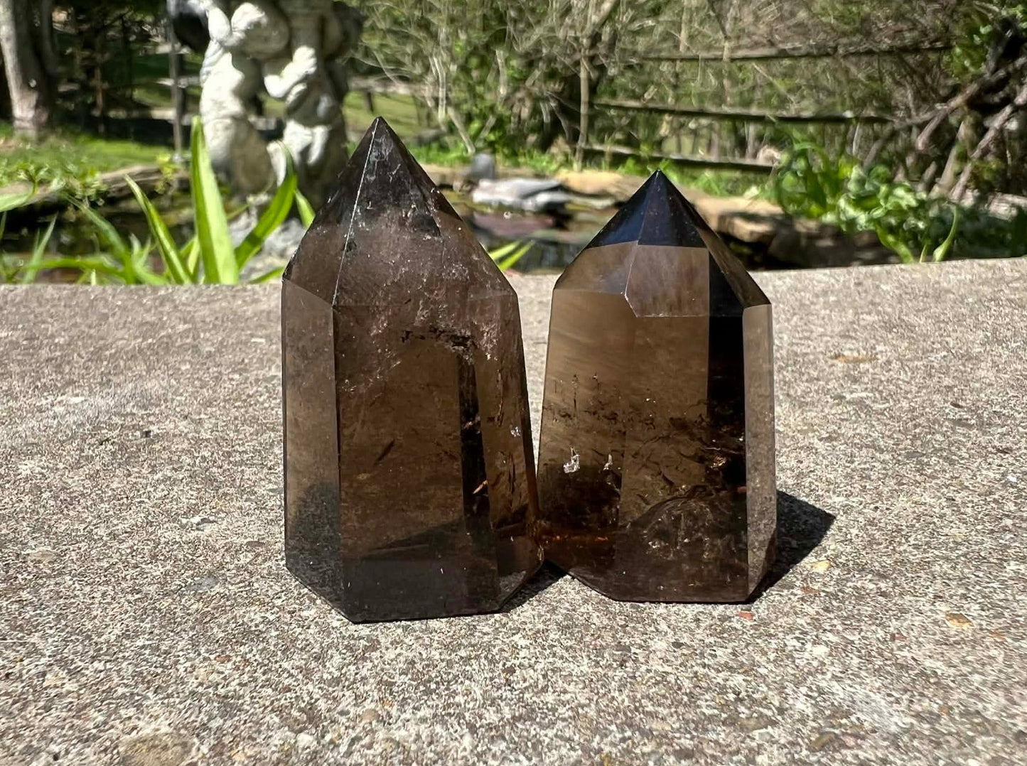 Smoky Quartz Tower Duo - Gem Realm 