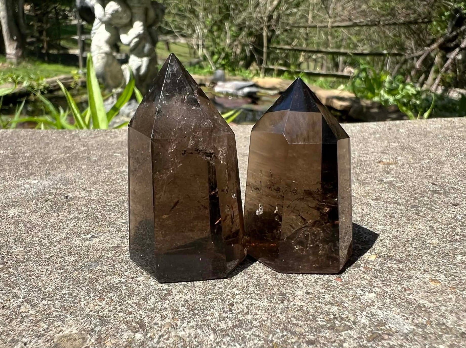 Smoky Quartz Tower Duo - Gem Realm 