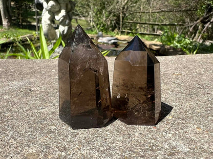 Smoky Quartz Tower Duo - Gem Realm 